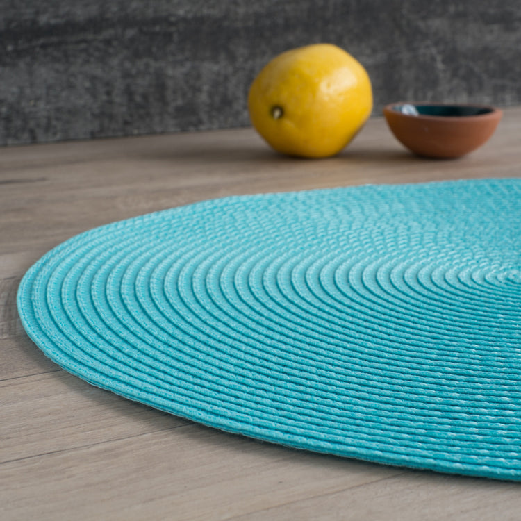 Disko Turquoise Round Placemat