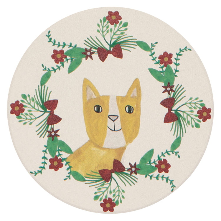 Meowy Christmas Soak Up Coasters Set of 4