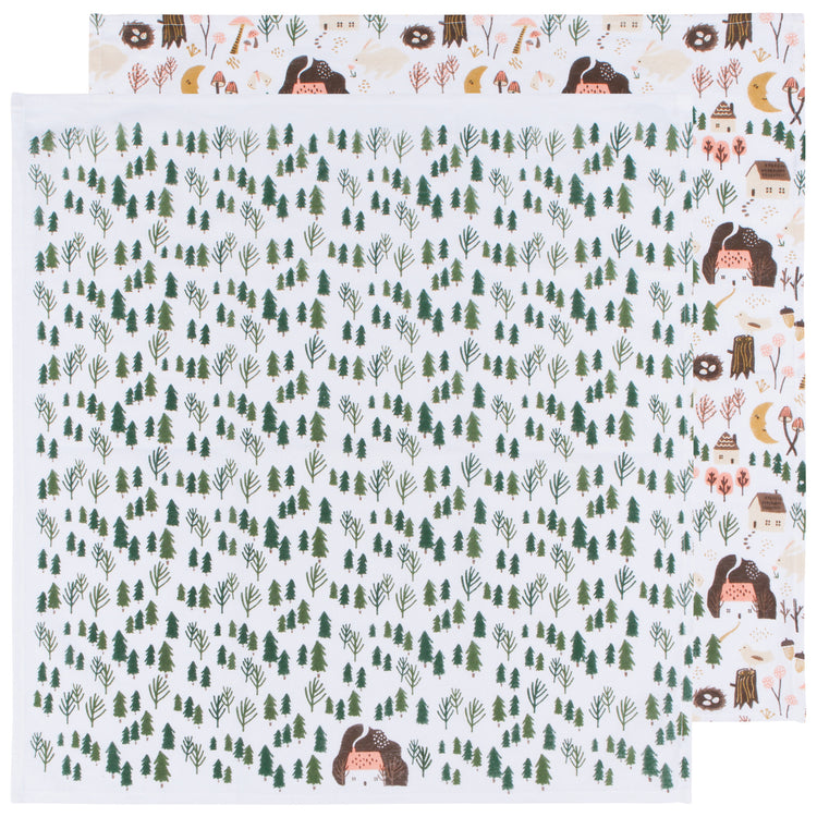 Cozy Cottage Floursack Dishtowels Set of 2
