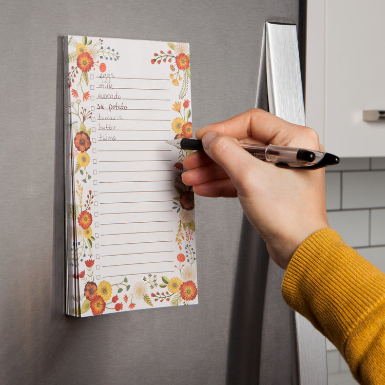 Golden Bloom List It Magnetic Notepad