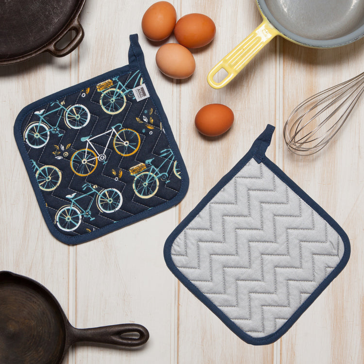 Sweet Ride Quilted Potholder 8 inch
