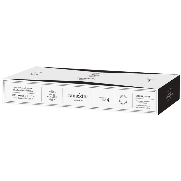 White Cloudburst Ramekins Set of 4
