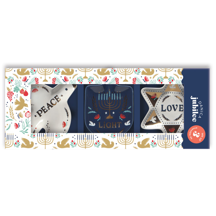 Love & Light Shaped Dishes Set of 3