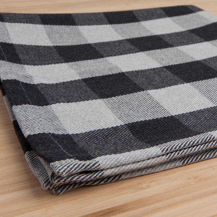 Second Spin Charcoal Buffalo Check Napkins Set of 4