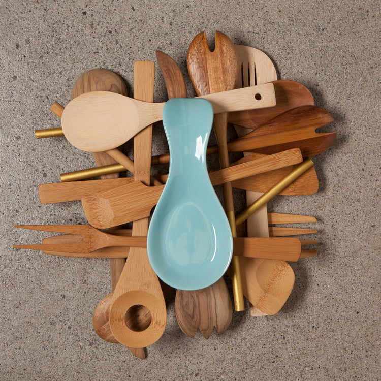 Eggshell Stoneware Spoon Rest