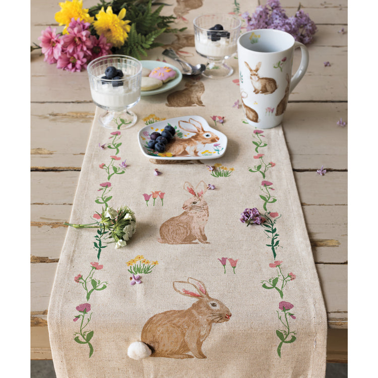 Easter Bunny Table Runner 72 Inches