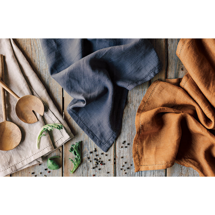 Natural hemstitch Linen Dishtowel
