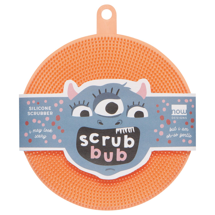 Scrub Bub Peach Silicon Scrubber