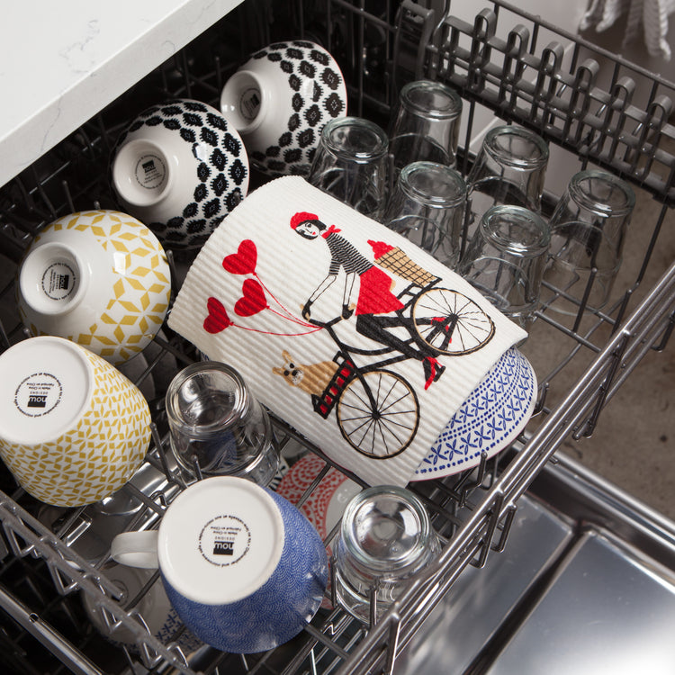 Tour De Paris Swedish Dishcloth