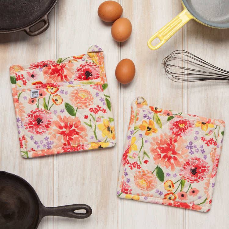 Cottage Floral Classic Potholder