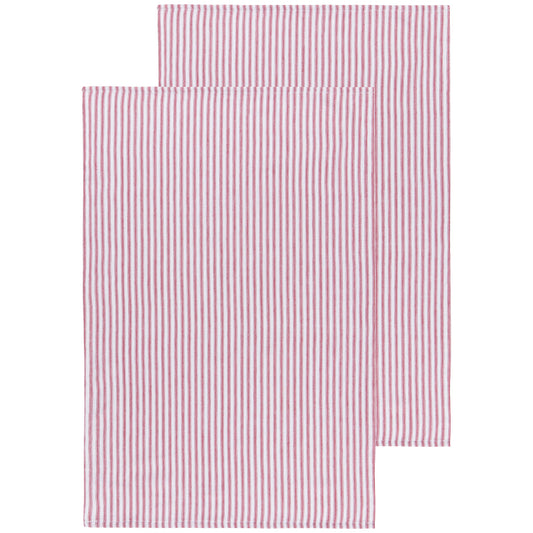 Glass Carmine Red Dishtowels Set of 2