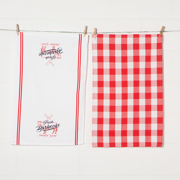 BBQ Coordinated Dishtowels Set of 2