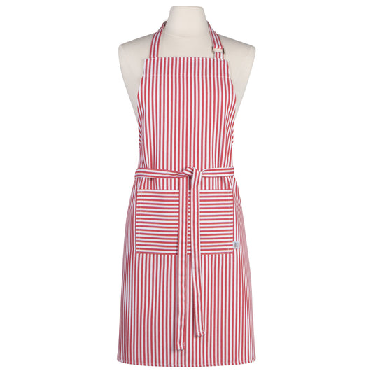 Narrow Red  Stripe Chef Apron