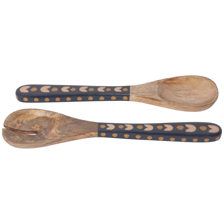 Superbloom Mango Wood Salad Servers Set of 2