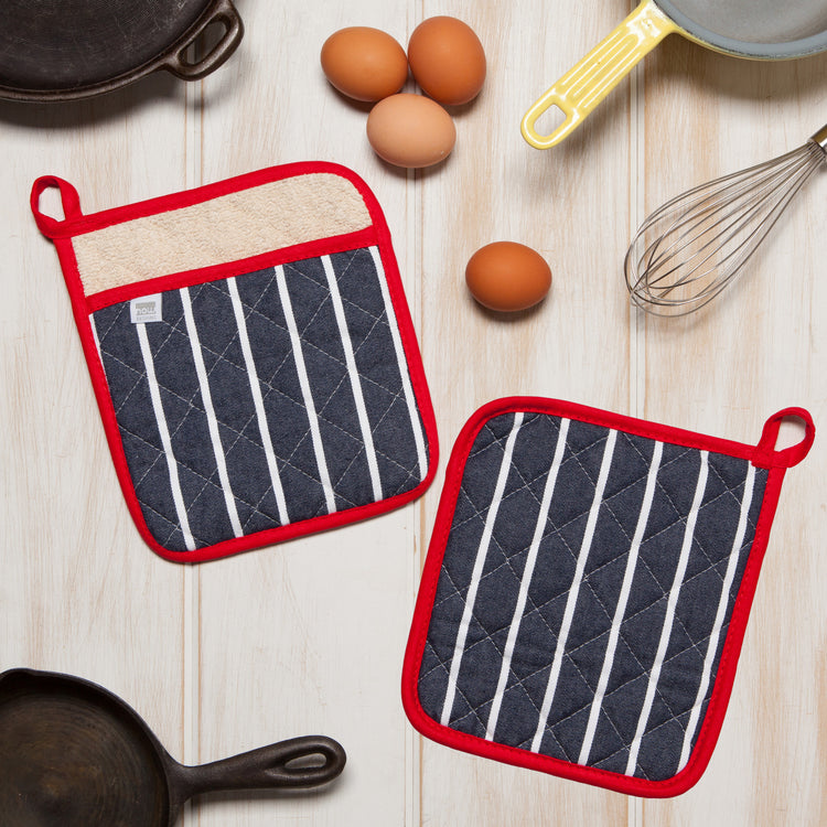 Superior Butcher Stripe Pocket Potholder