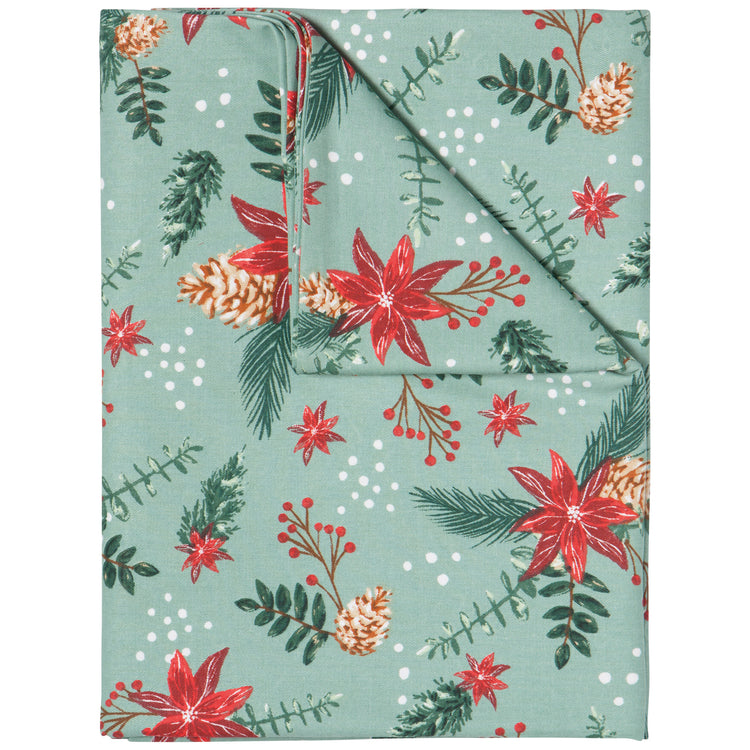 Poinsettia Tablecloth 60 X 90 Inches