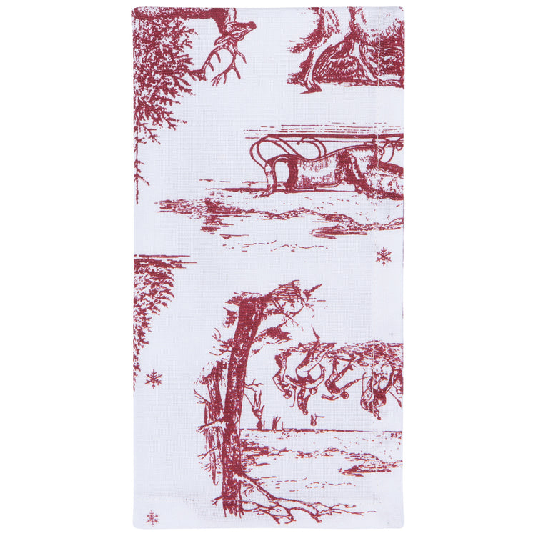 Winter Toile Printed Napkins Set of 4